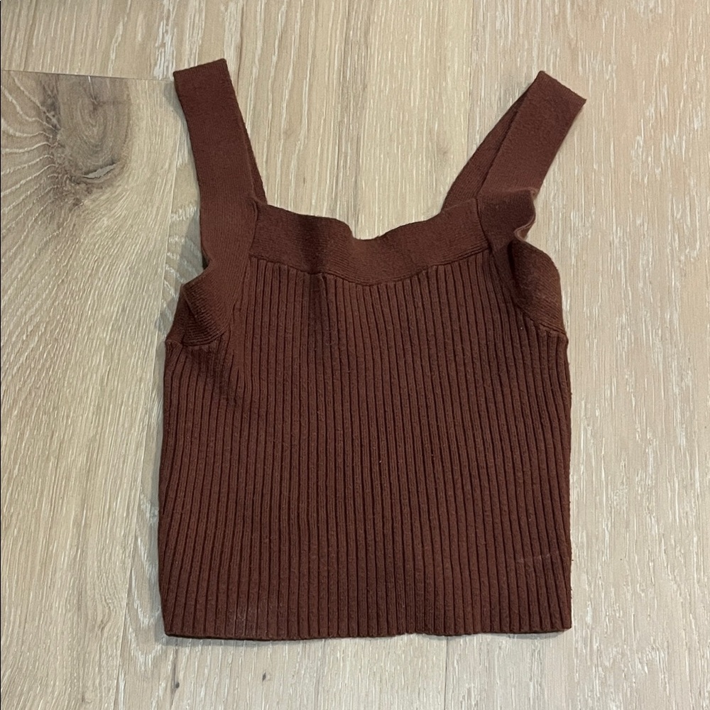 Abercrombie & Fitch - Brown Ribbed Women's Top